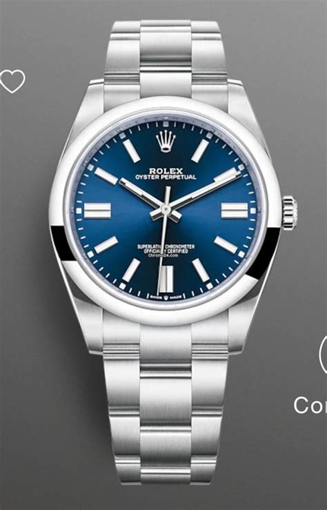 rolex oyster blue 41|Rolex Oyster perpetual blue.